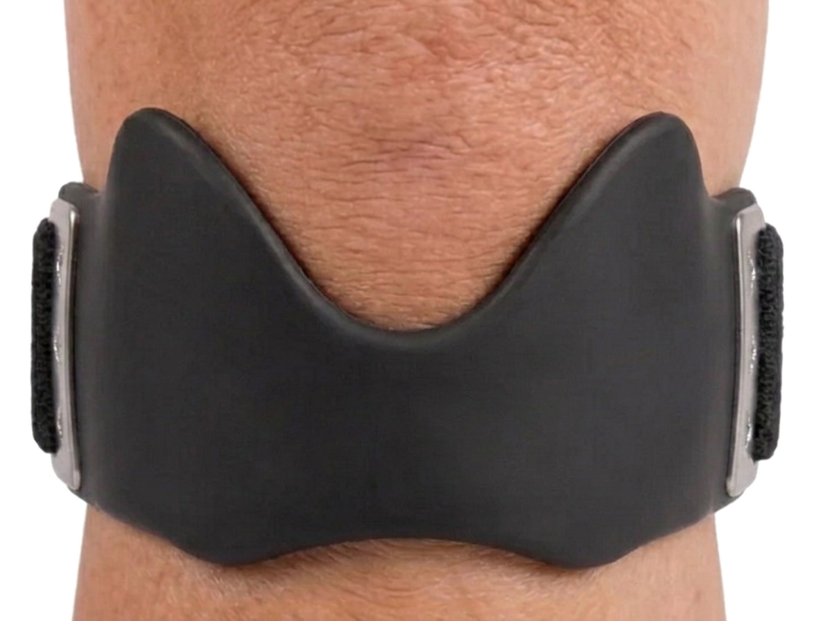 Cinta rotuliana colocada, vista frontal